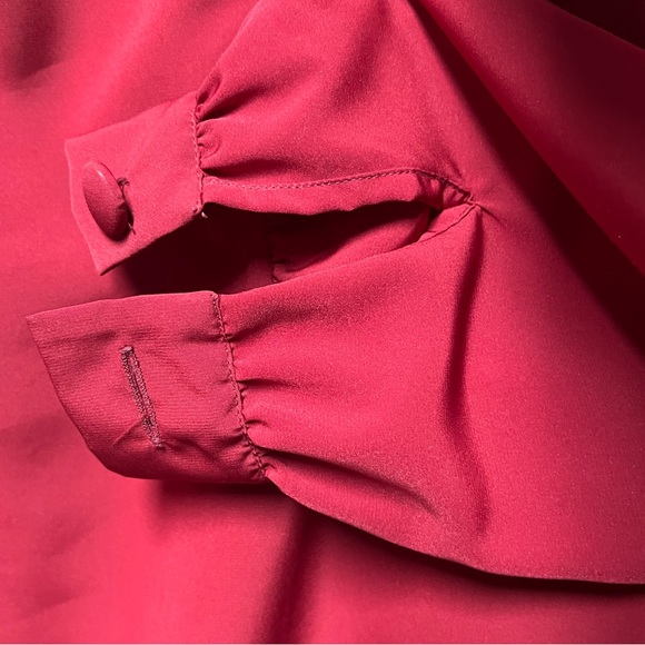 Country Sophisticates by Pendleton VINTAGE Red Blouse Long Sleeved Women’s 6 - Picture 6 of 7